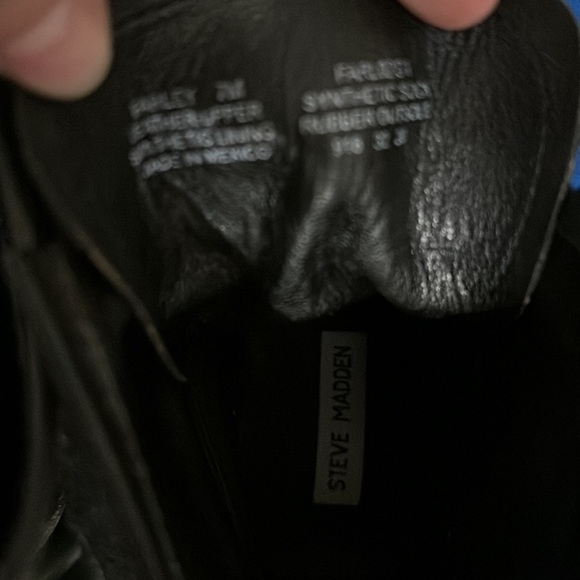 Steve Madden Farley Combat boot, 7, distressed black - Picture 12 of 13